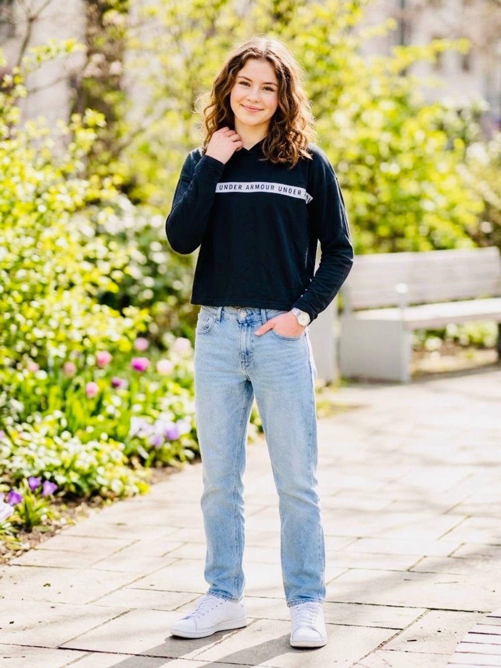 Under Armour Light Blue Straight Leg Jeans for Women